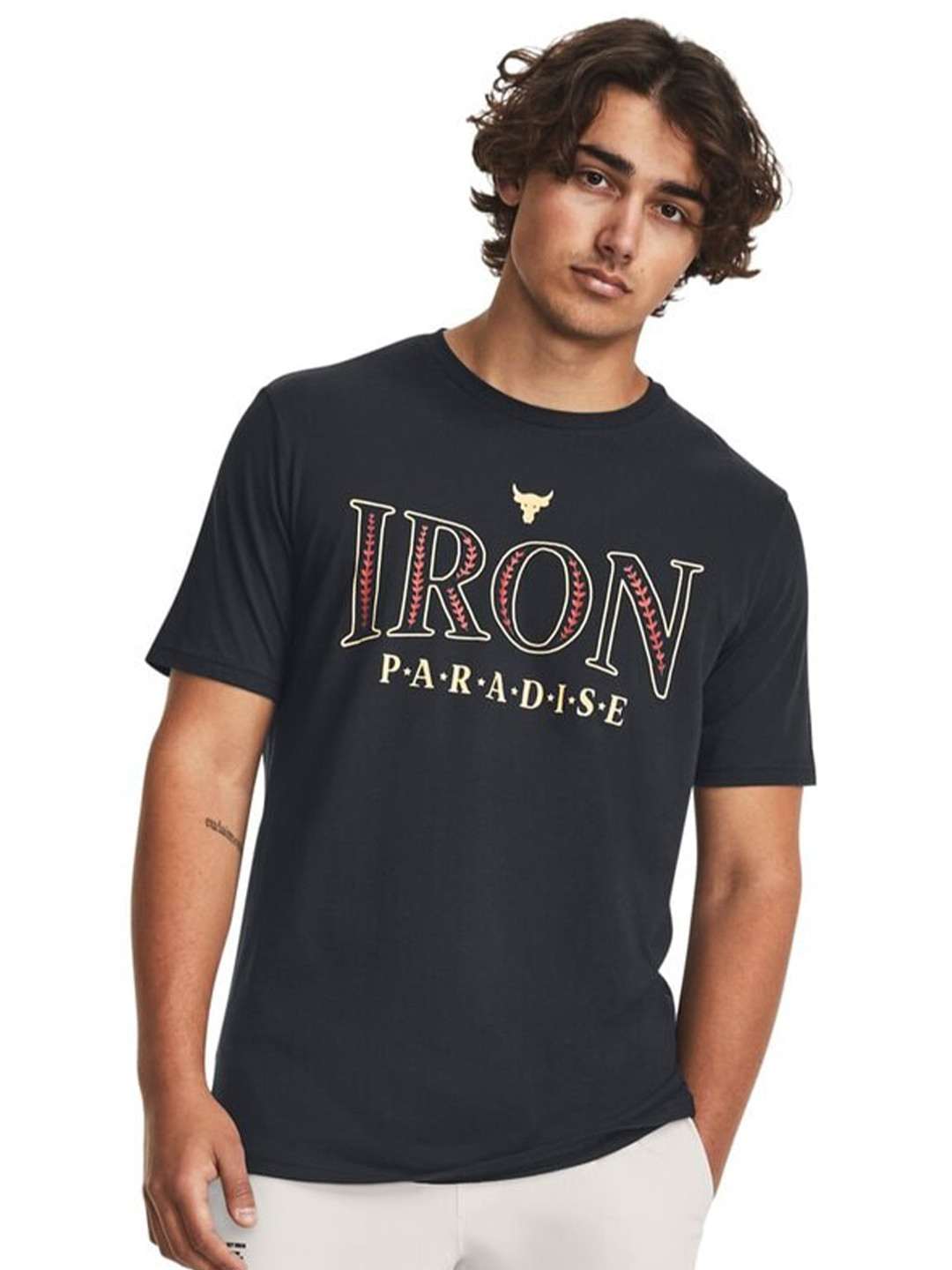 UNDER ARMOUR Project Rock Paradise Round Neck Short Sleeve Tshirts