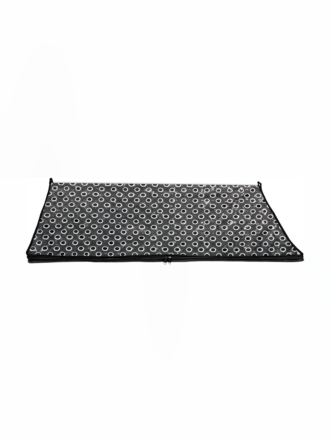 Stylista Grey & Black Geometric Pattern Chatai Mat Waterproof Rectangle Table Placemat