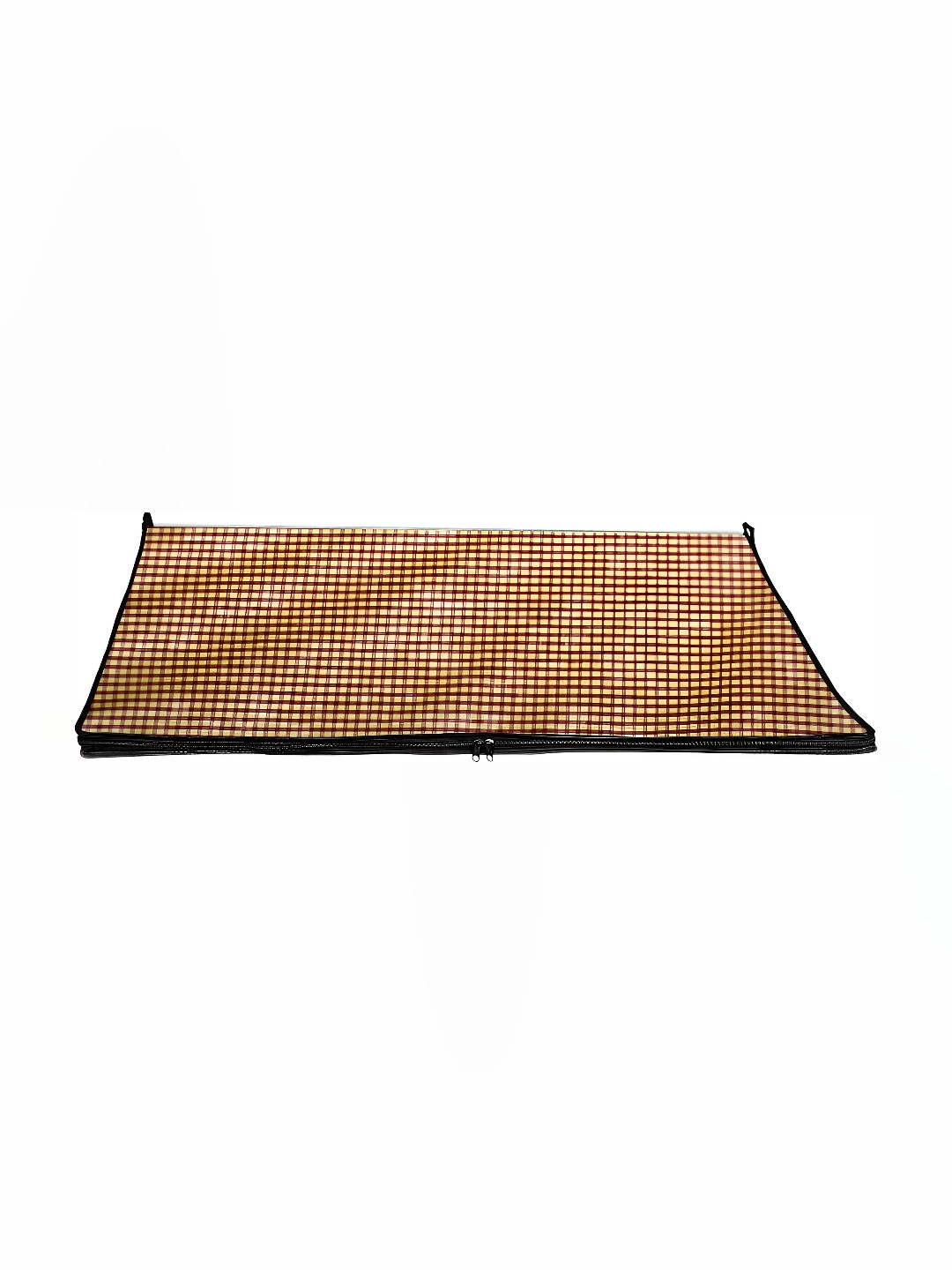 Stylista Red & Yellow Geometric Pattern Chatai Mat Waterproof Rectangle Table Placemat