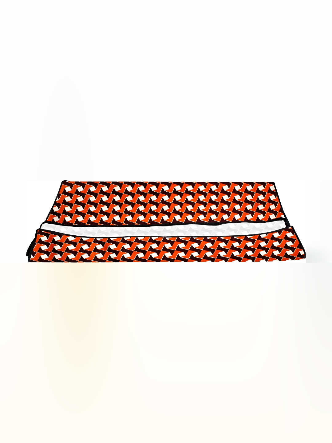 Stylista Red & White Printed Rectangular Water Resistant Table Place Mats