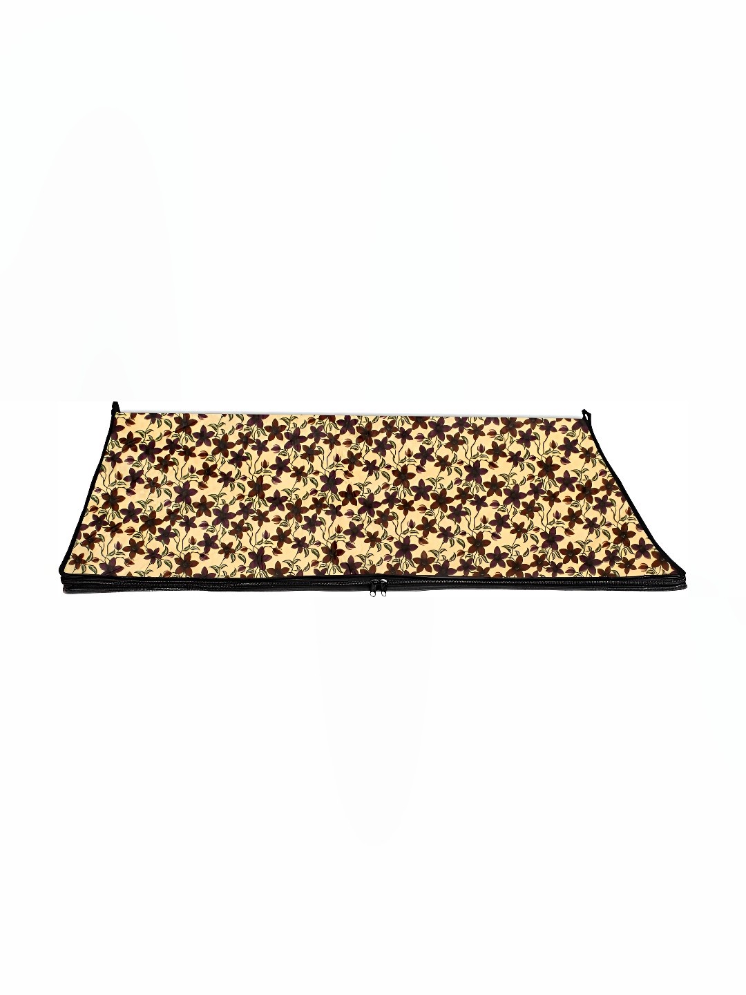 Stylista Yellow & Black Floral Printed Rectangular Water Resistant Table Place Mats