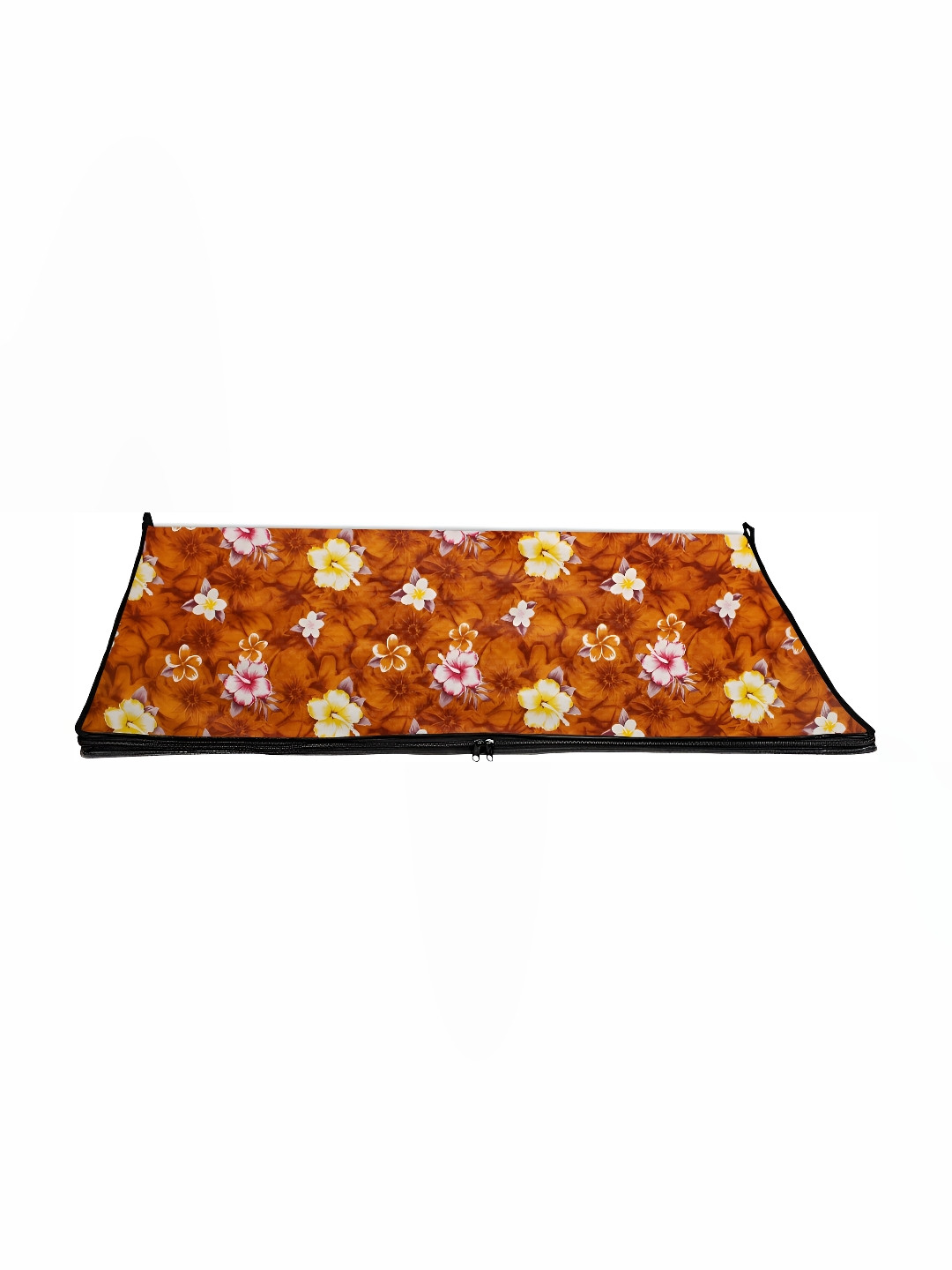 Stylista Brown & Yellow Floral Printed Rectangular Water Resistant Table Place Mats
