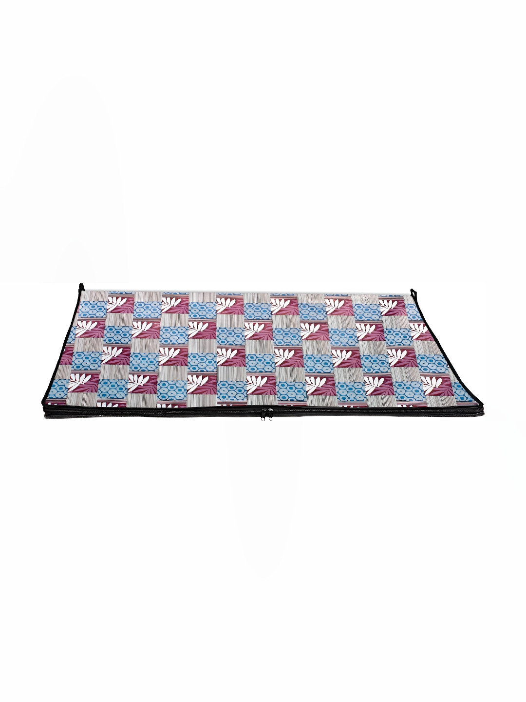 Stylista Blue & Purple Floral Printed Rectangular Water Resistant Table Place Mats