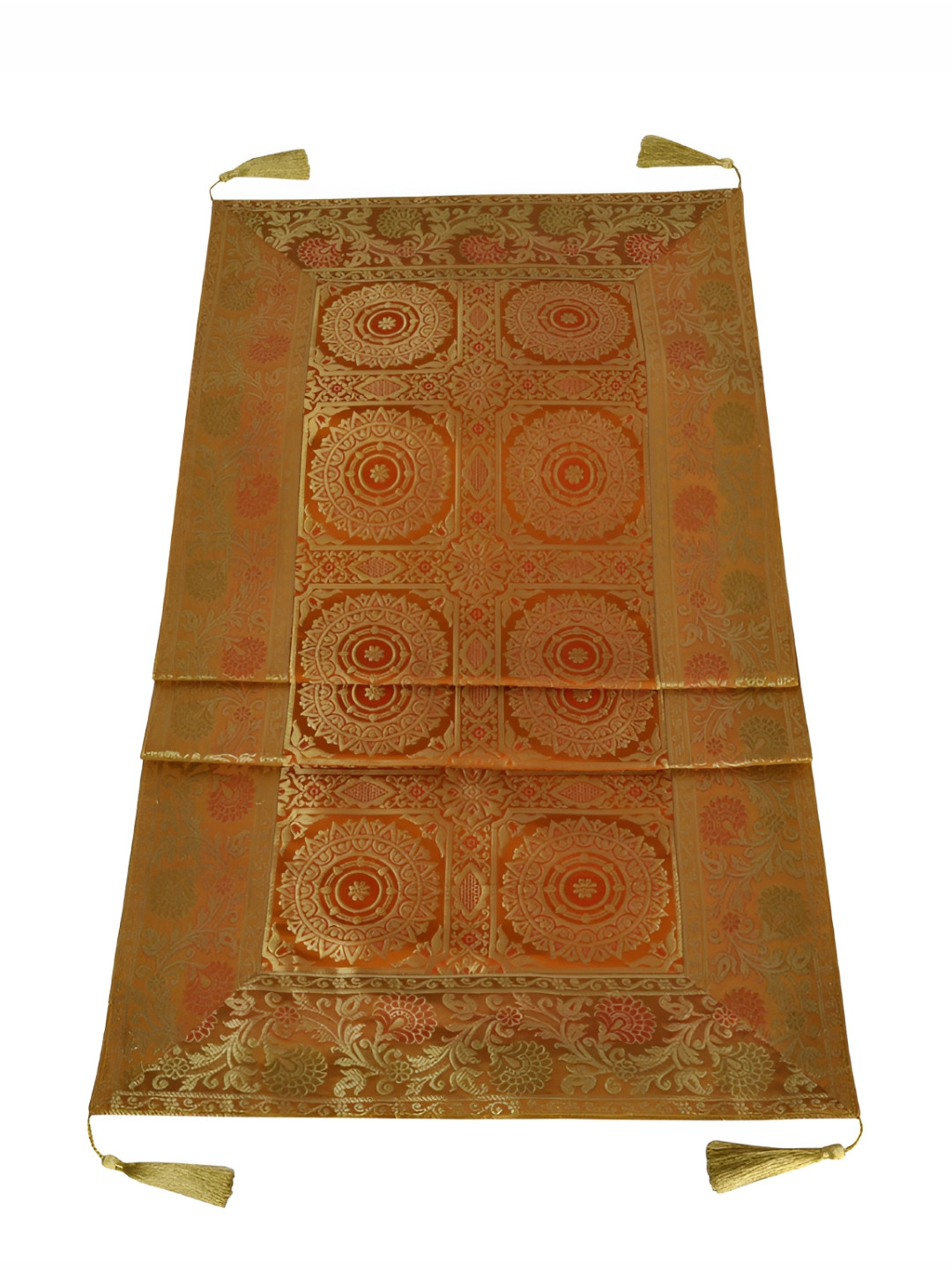 Lal Haveli Red & Yellow Ethnic Motifs Table Runners