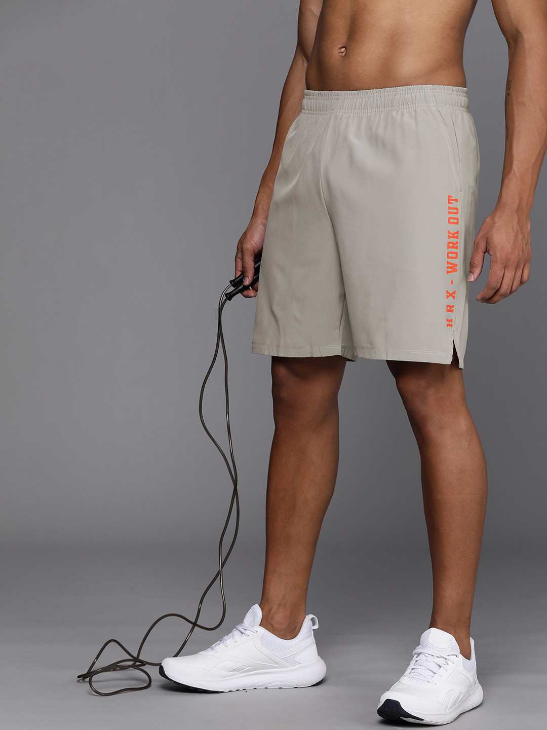 HRX by Hrithik Roshan Men Rapid Dry Antimicrobial Finish Mid-Rise Training Shorts