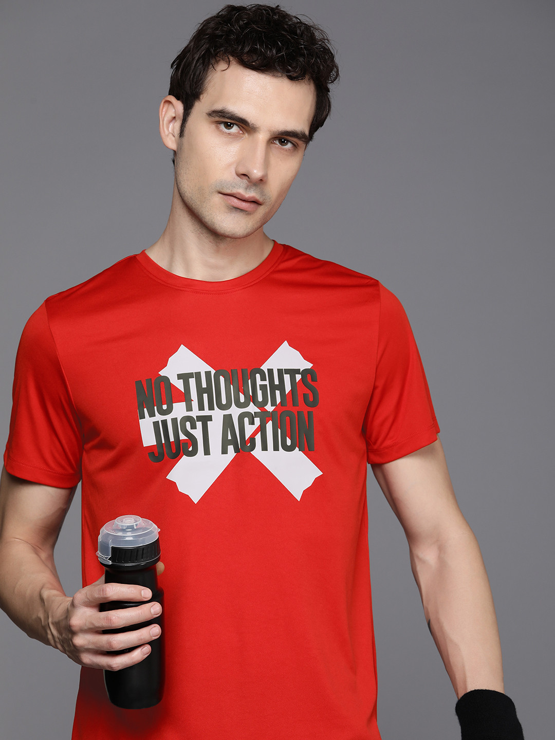 HRX by Hrithik Roshan Flex-Collection Rapid Dry Antimicrobial Finish Printed T-shirt