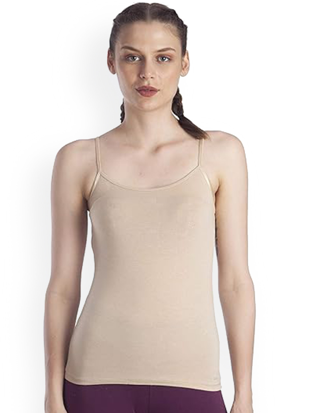 LAVOS Womens Bamboo Cotton Camisole Adjustable Strap Anti Microbial 4-Way Stretchable