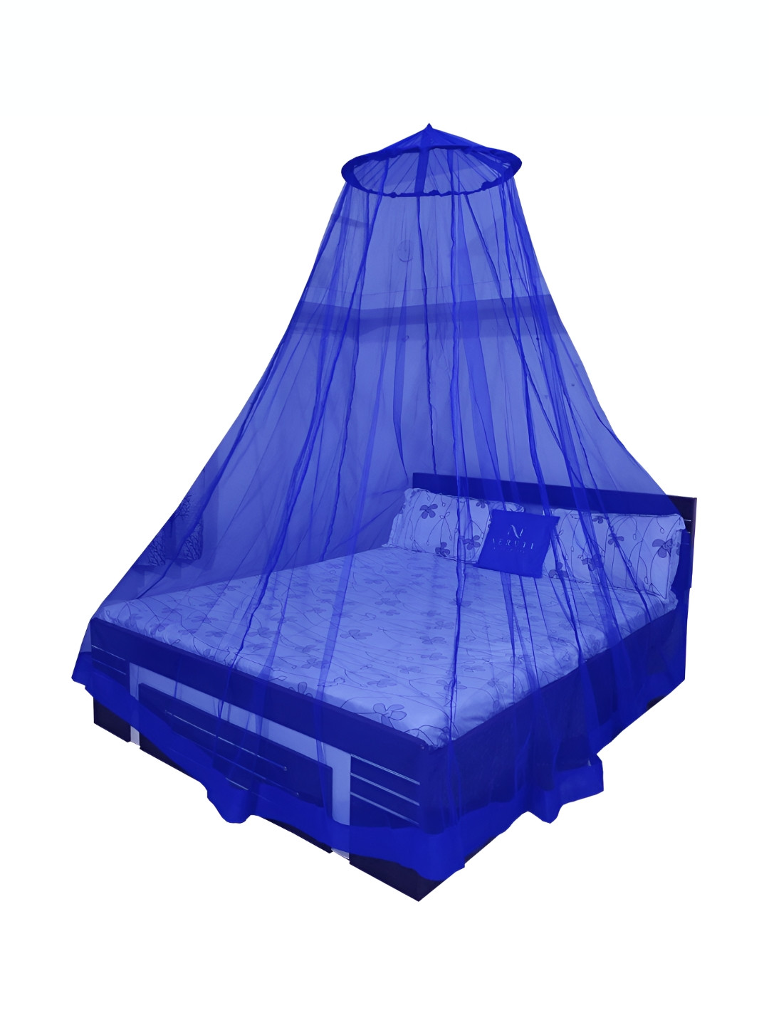 Neruti Enterprise Blue King Size Round Hanging Mosquito Net for Bed
