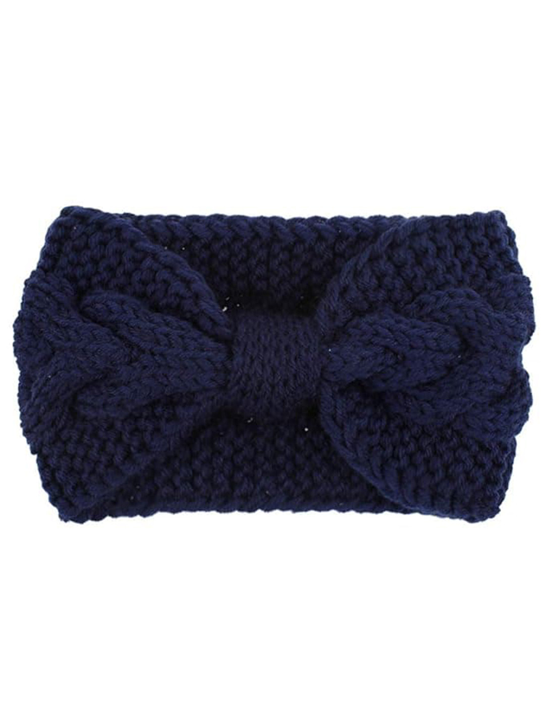 CHRONEX  Assorted Winter Wrap Kitty Fur Earmuff Knitted Headband