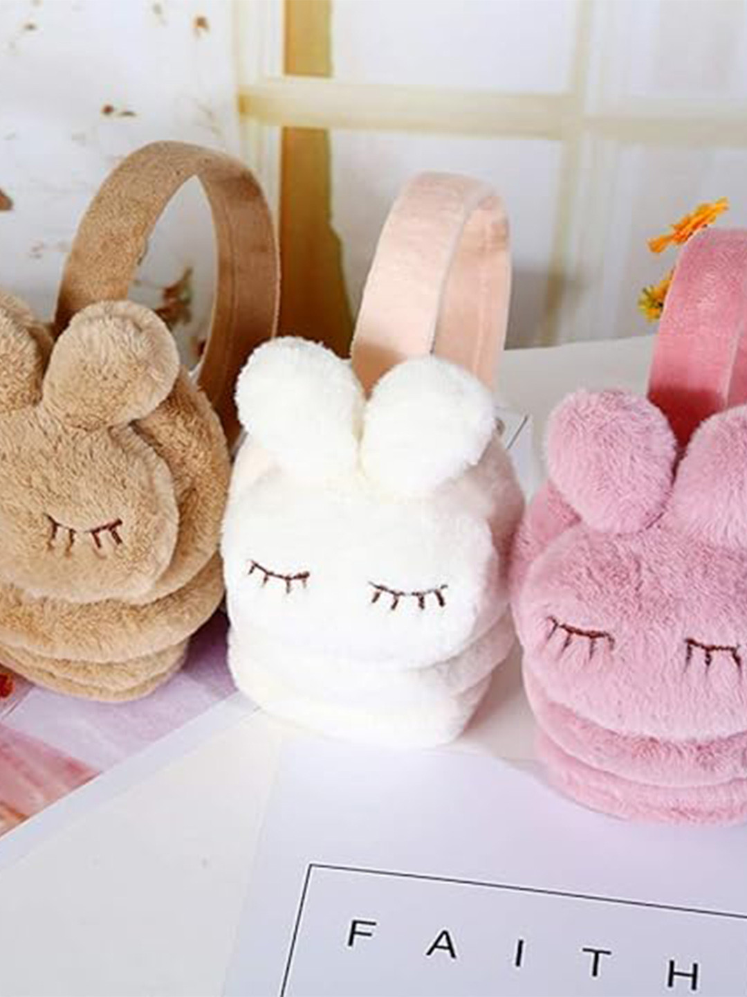 CHRONEX Assorted Winter Wrap Stylish Kitty Fur Earmuff