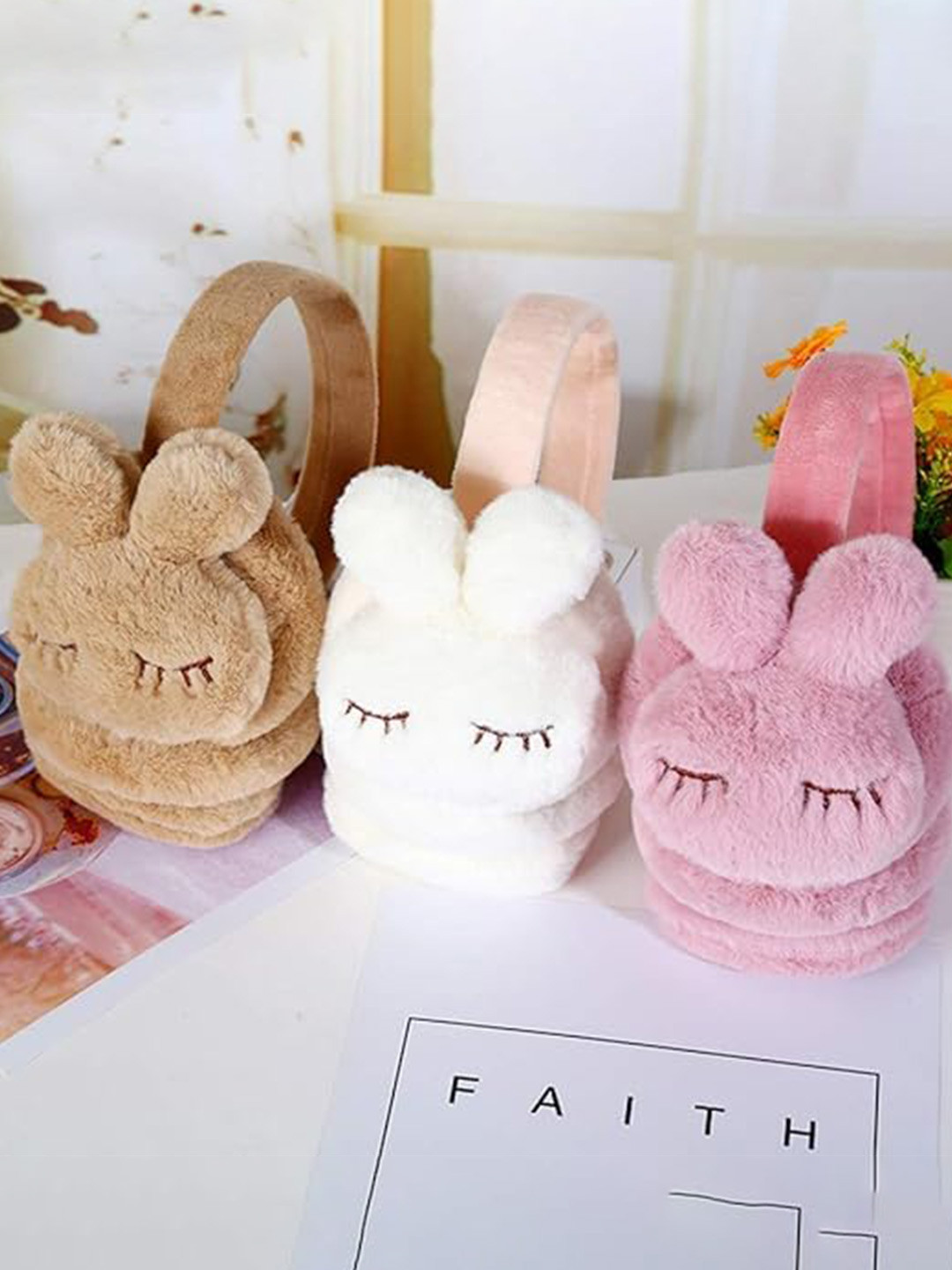 CHRONEX  Assorted Winter Wrap Stylish Kitty Fur Earmuff