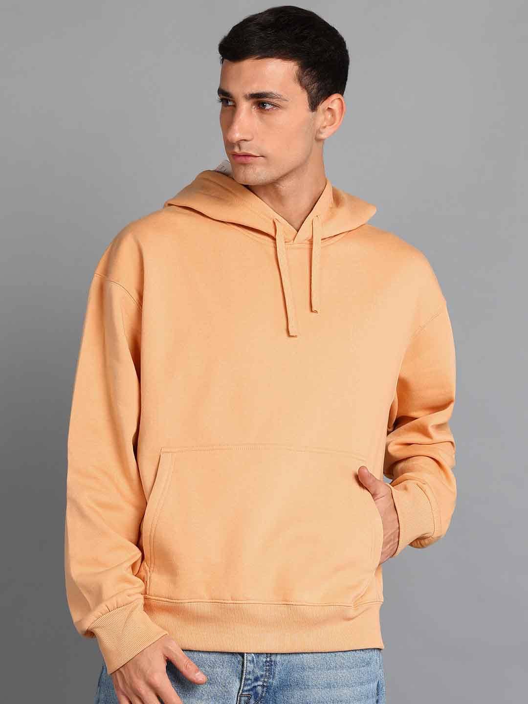 Alan Jones Men Solid Oversized Hoodie