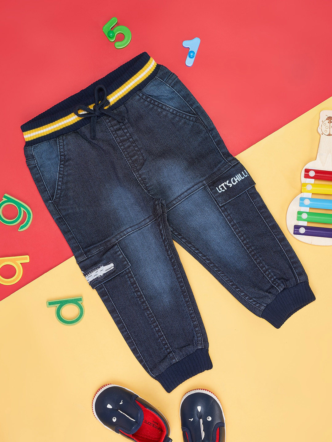 Pantaloons Baby Infants Boys Clean Look Light Cropped Fade Jeans