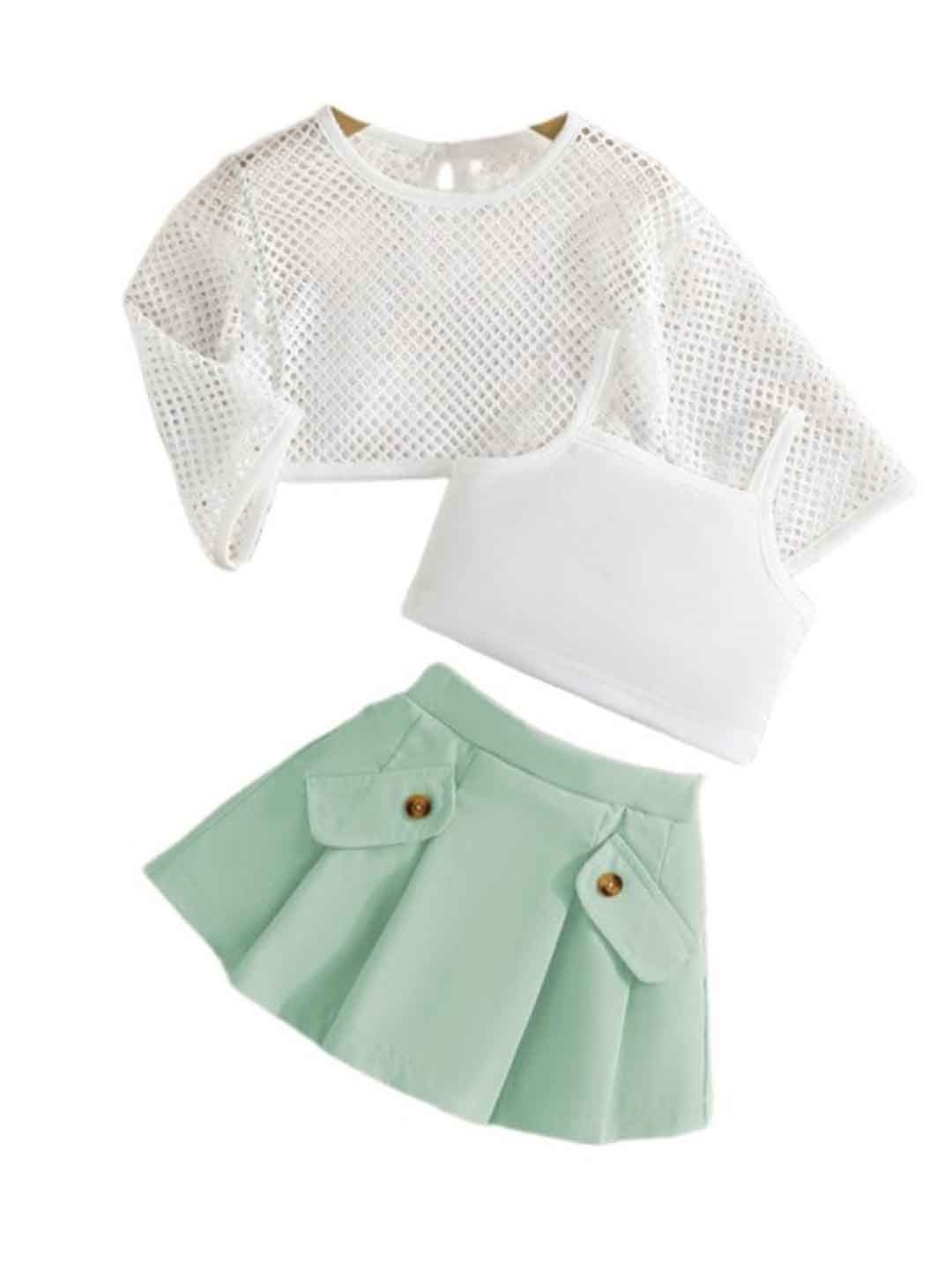 StyleCast Green Infant Girls Top with Skirt