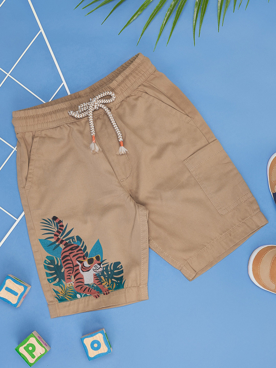 Pantaloons Baby Boys Tropical Printed Regular Cotton Shorts