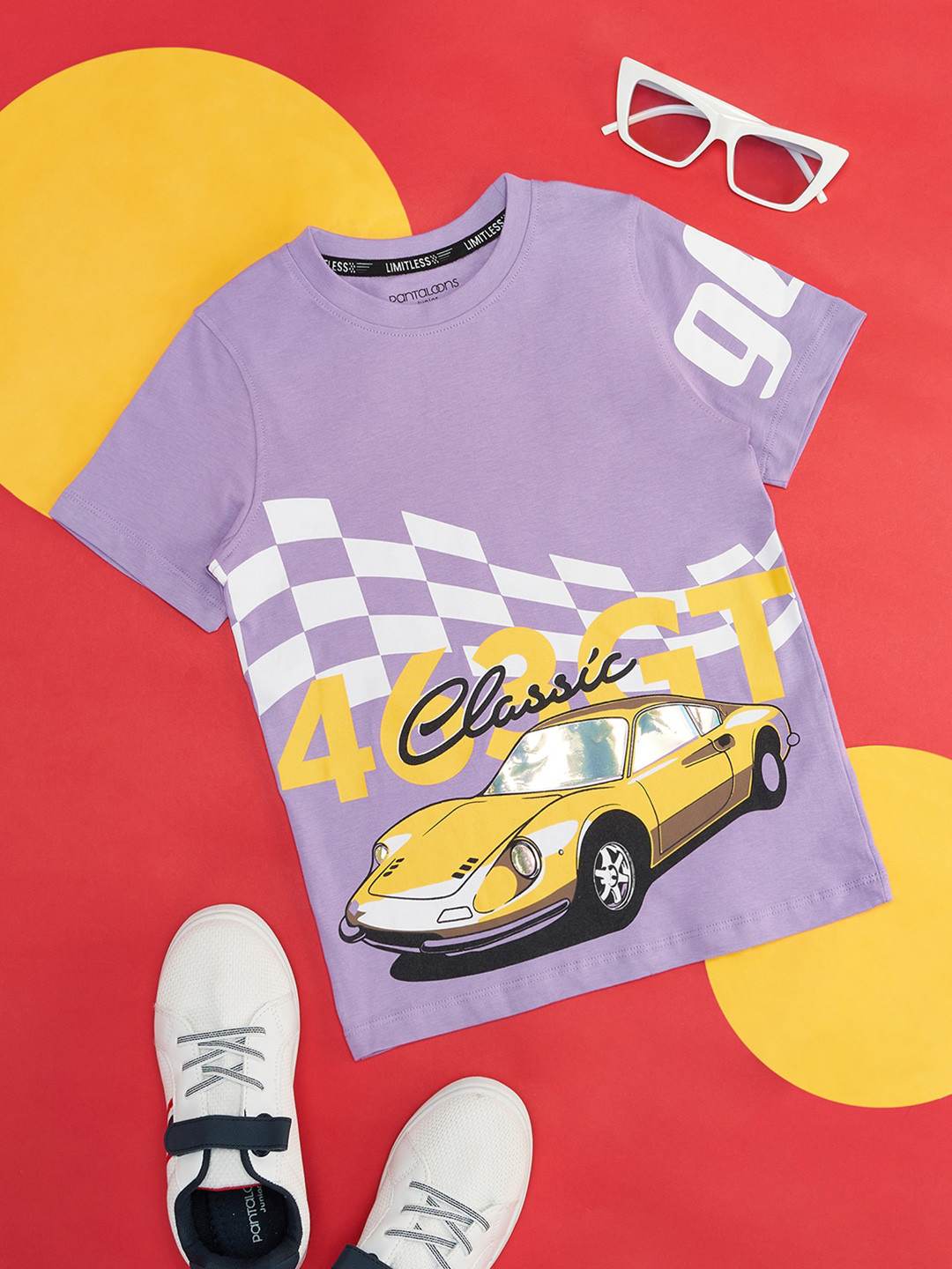Pantaloons Junior Boys Printed Round Neck Cotton T-shirt