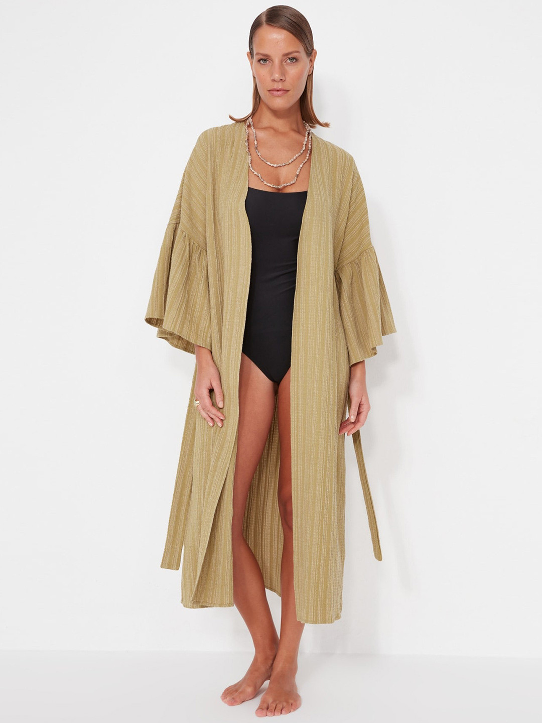Trendyol Self Design Swimwear Cover up
