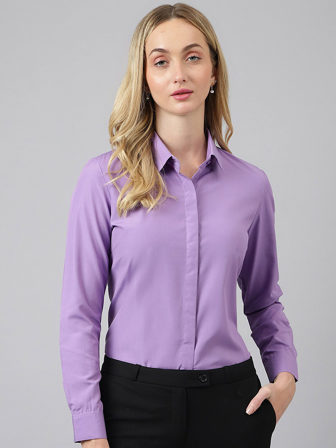 English Navy Original Long Sleeves Formal Shirt