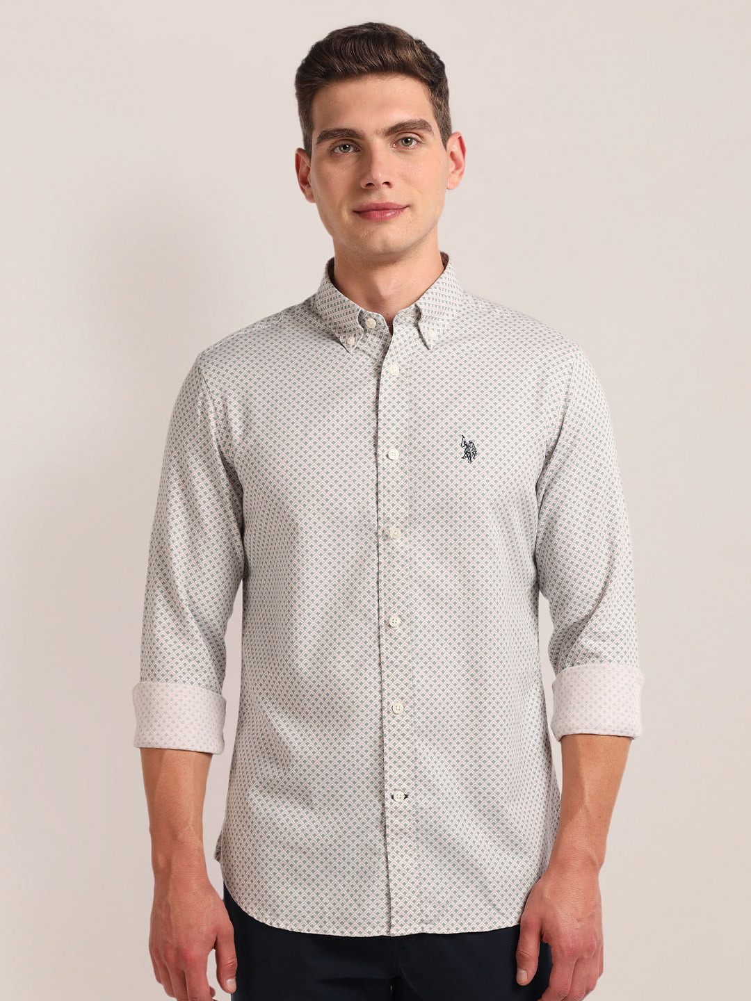 U.S. Polo Assn. Micro Ditsy Printed Casual Shirt