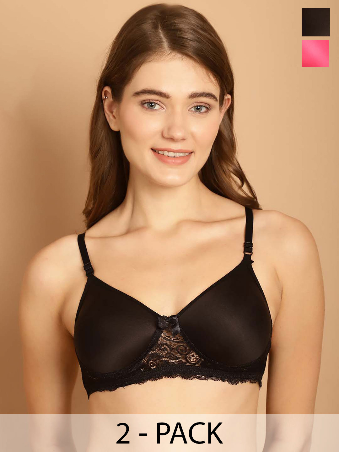 Friskers Pack Of 2 Non-Padded Lingerie Set 190124O-315-01-07-30