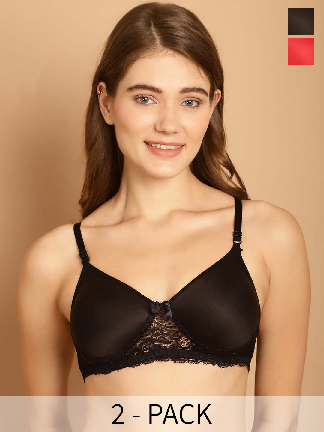 Friskers Pack Of 2 Non-Padded Lingerie Set 190124O-315-01-03-30