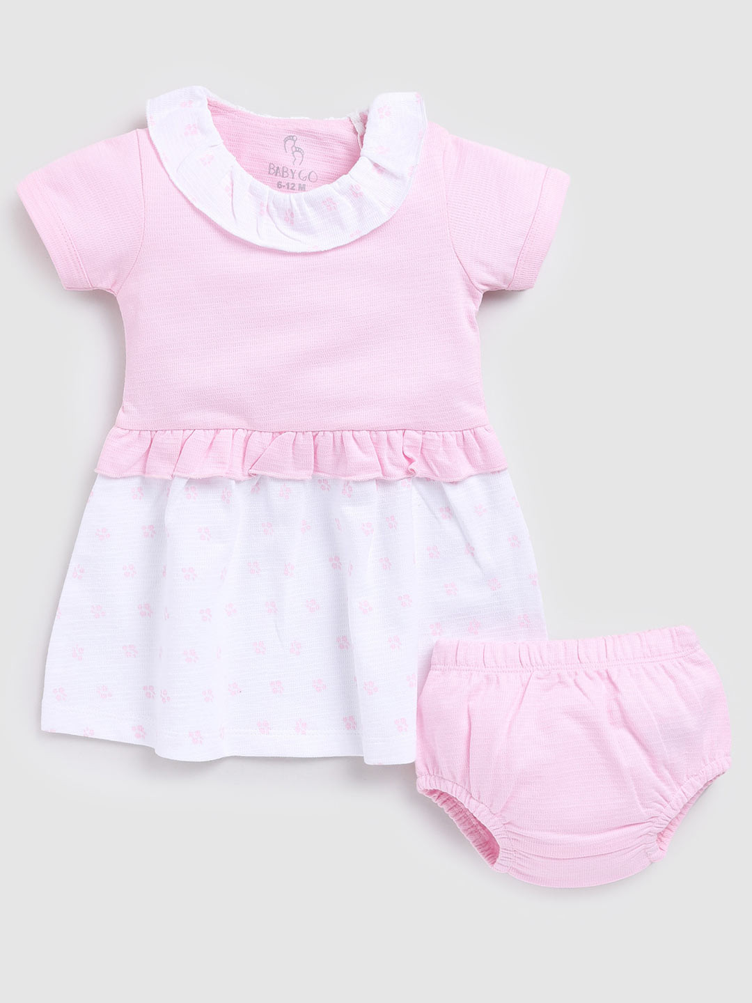 BABY GO Infants Girls Print Fit & Flare Dress