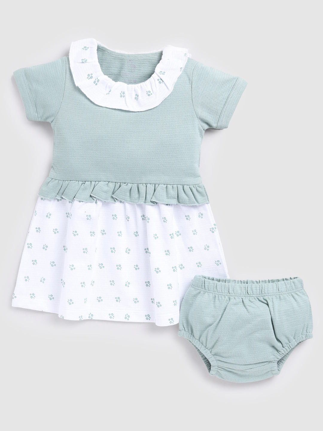 BABY GO Ethnic Motifs Printed Cotton Flared A-Line Dress