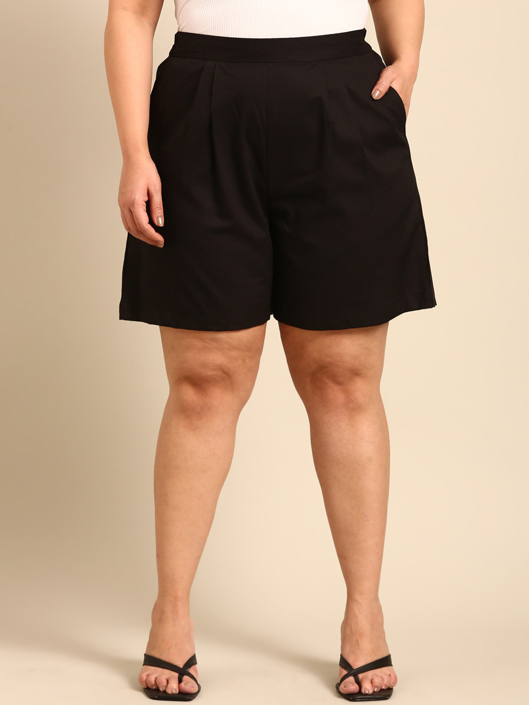 The Pink Moon Women High-Rise Shorts