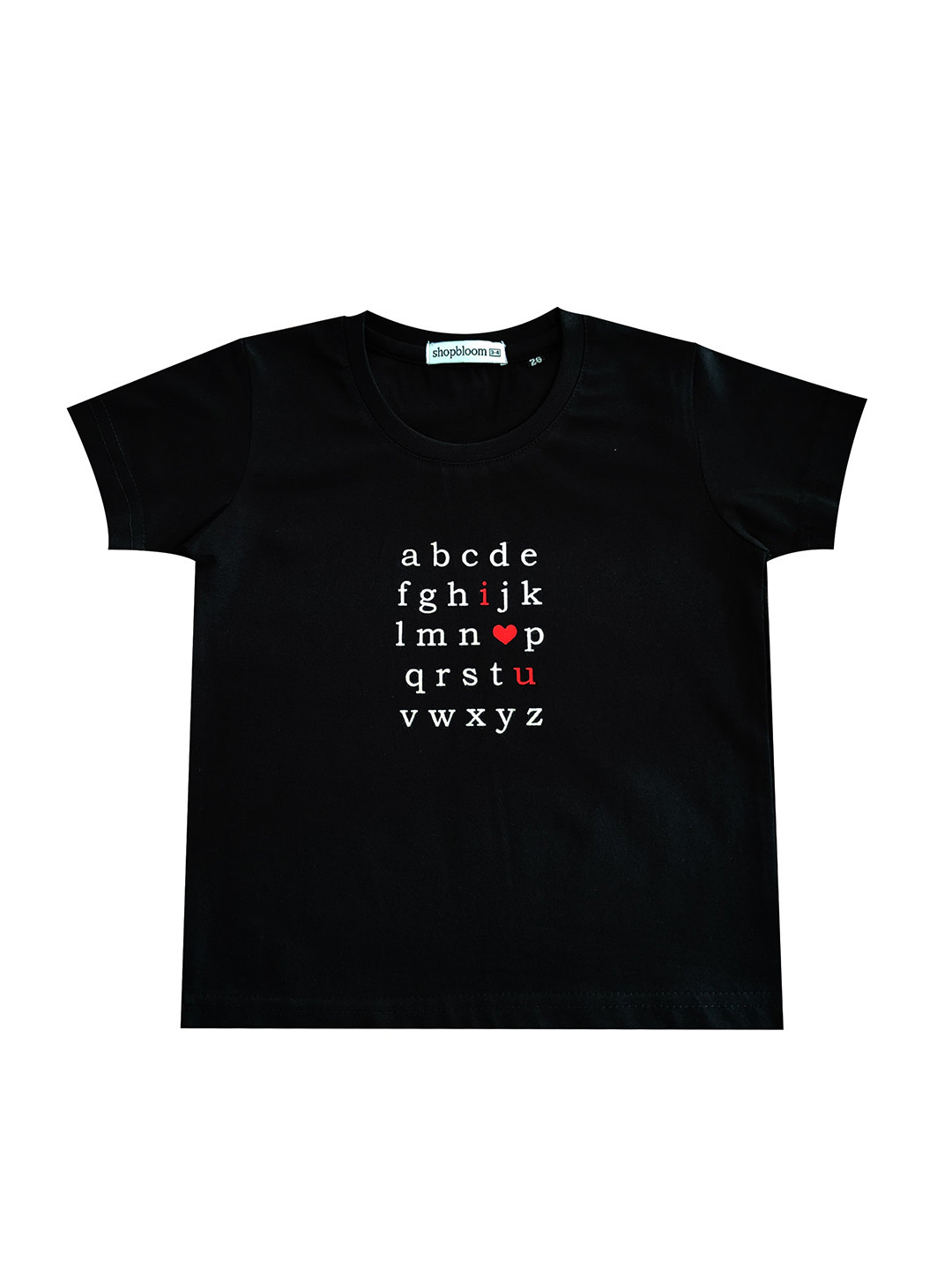 shopbloom Kids Glow In The Dark Typography Printed Round Neck Cotton T-Shirt