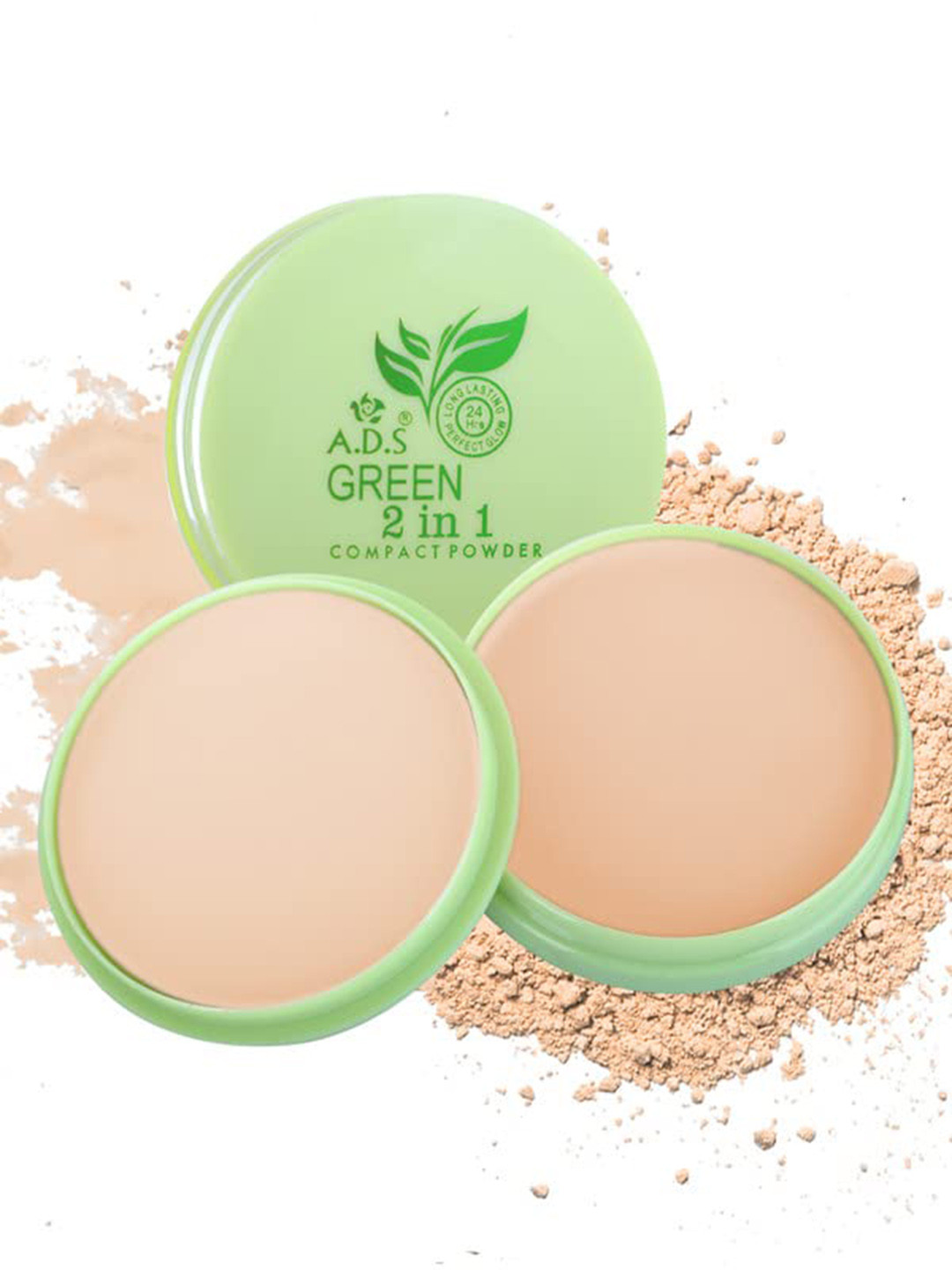 Adbeni Green Tea 2 in 1 Loose Powder - 8gm - Beige