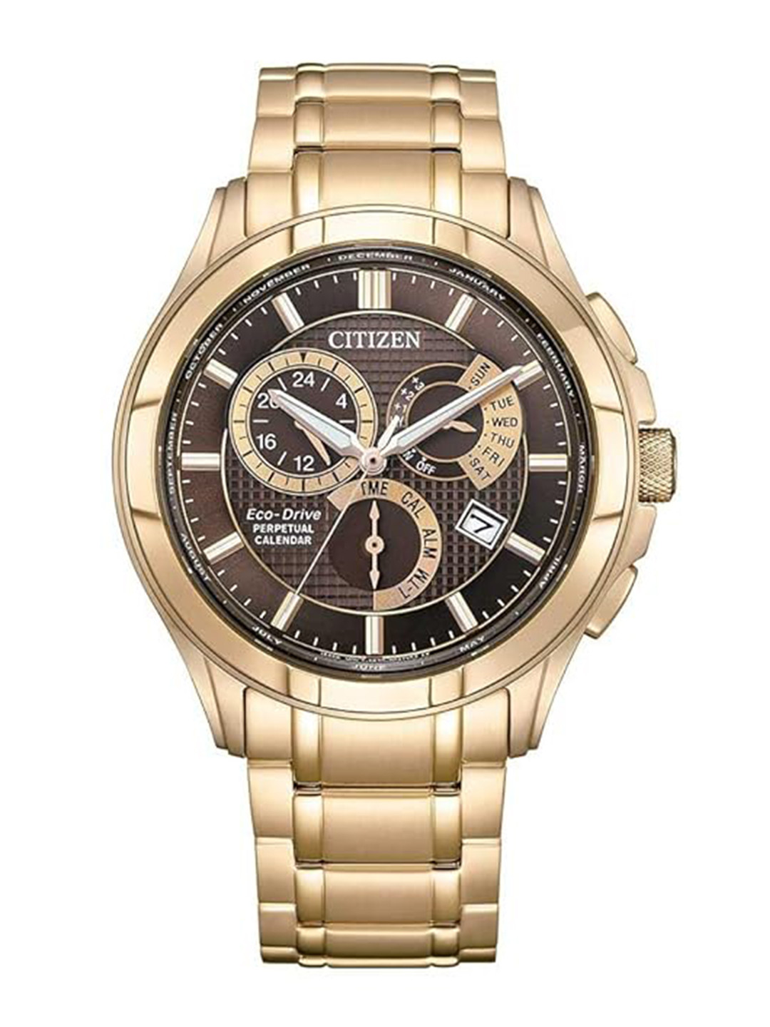 Citizen Men Printed Stainless Steel Bracelet Style Straps Analogue Watch BL8163-50X