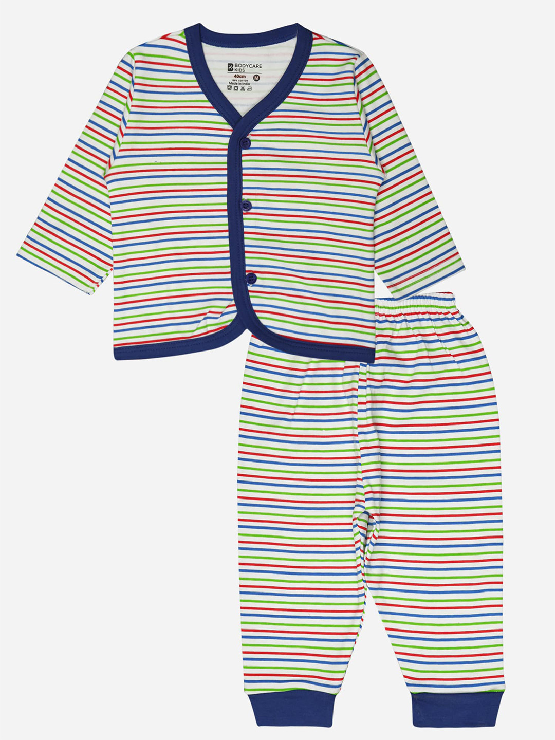 Bodycare Kids Striped V-Neck Top with Pyjamas
