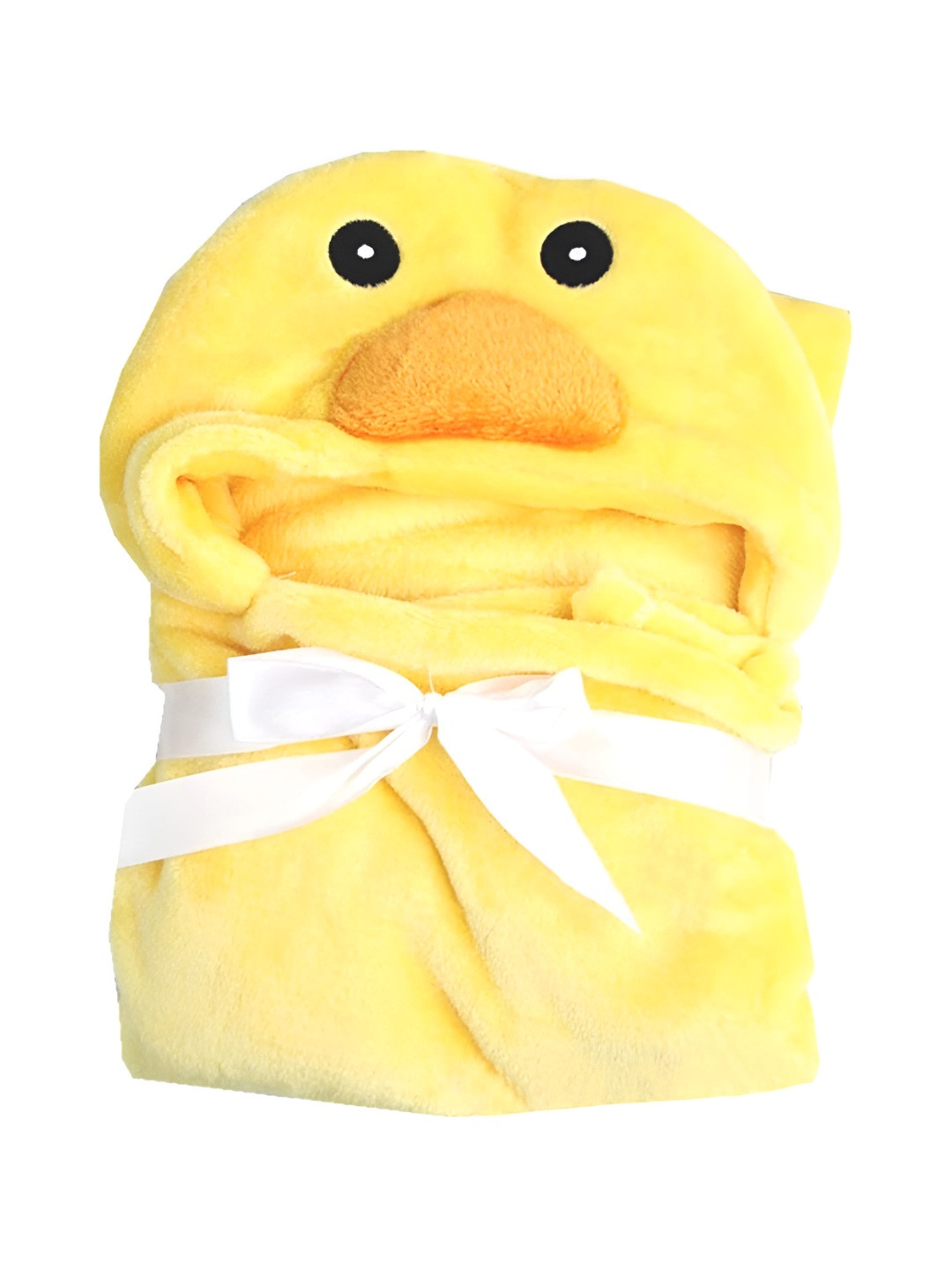 Bajo's Yellow Cotton AC Room 350 GSM Single Bed Blanket