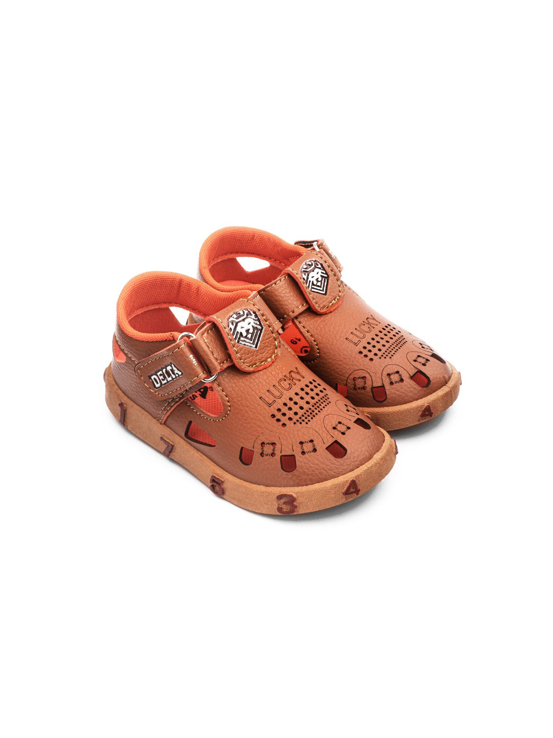 BAESD Kids Printed Shoe-Style Sandals