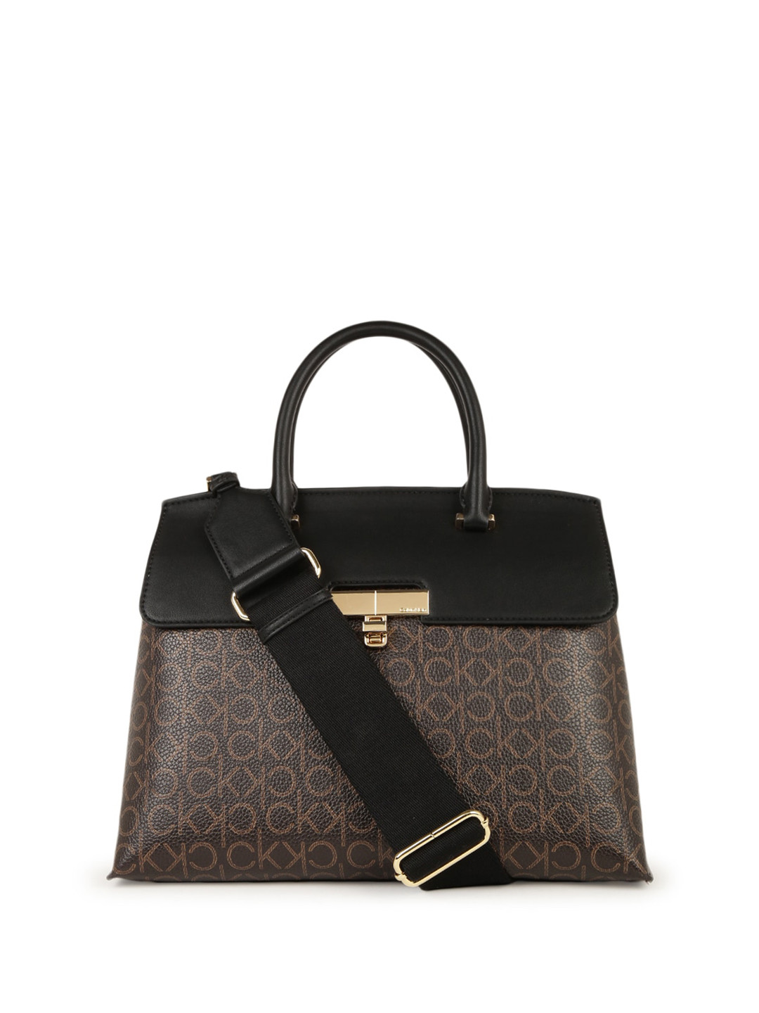 Calvin Klein Brand Logo Printed Miniature Structured Sling Bag