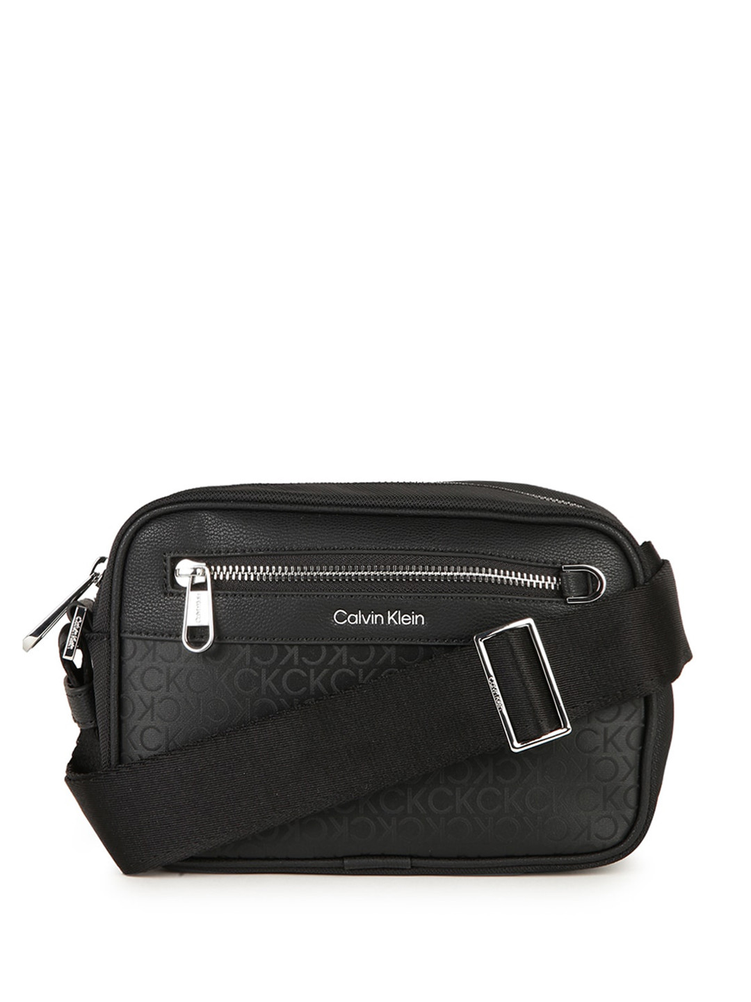 Calvin Klein Men Printed Structured Crossbody Bag