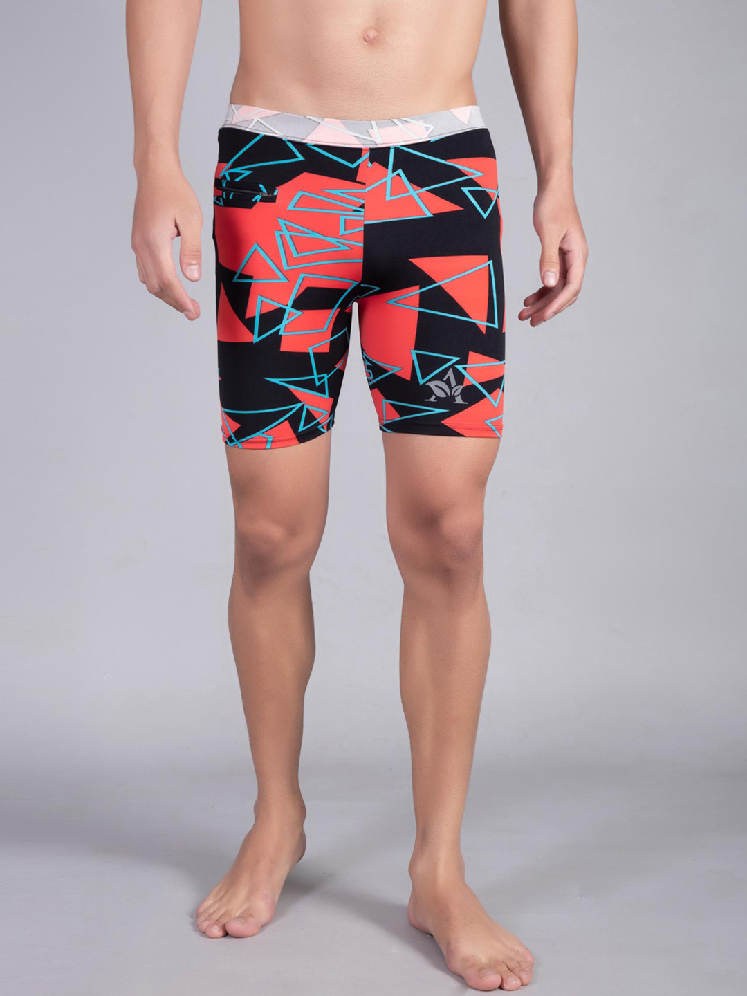 Apraa & Parma Men Printed High-Waist Swim Short
