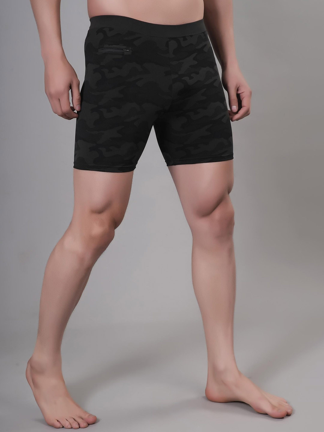 Apraa & Parma Men Camouflage-Printed Slim-Fit Swim Bottoms