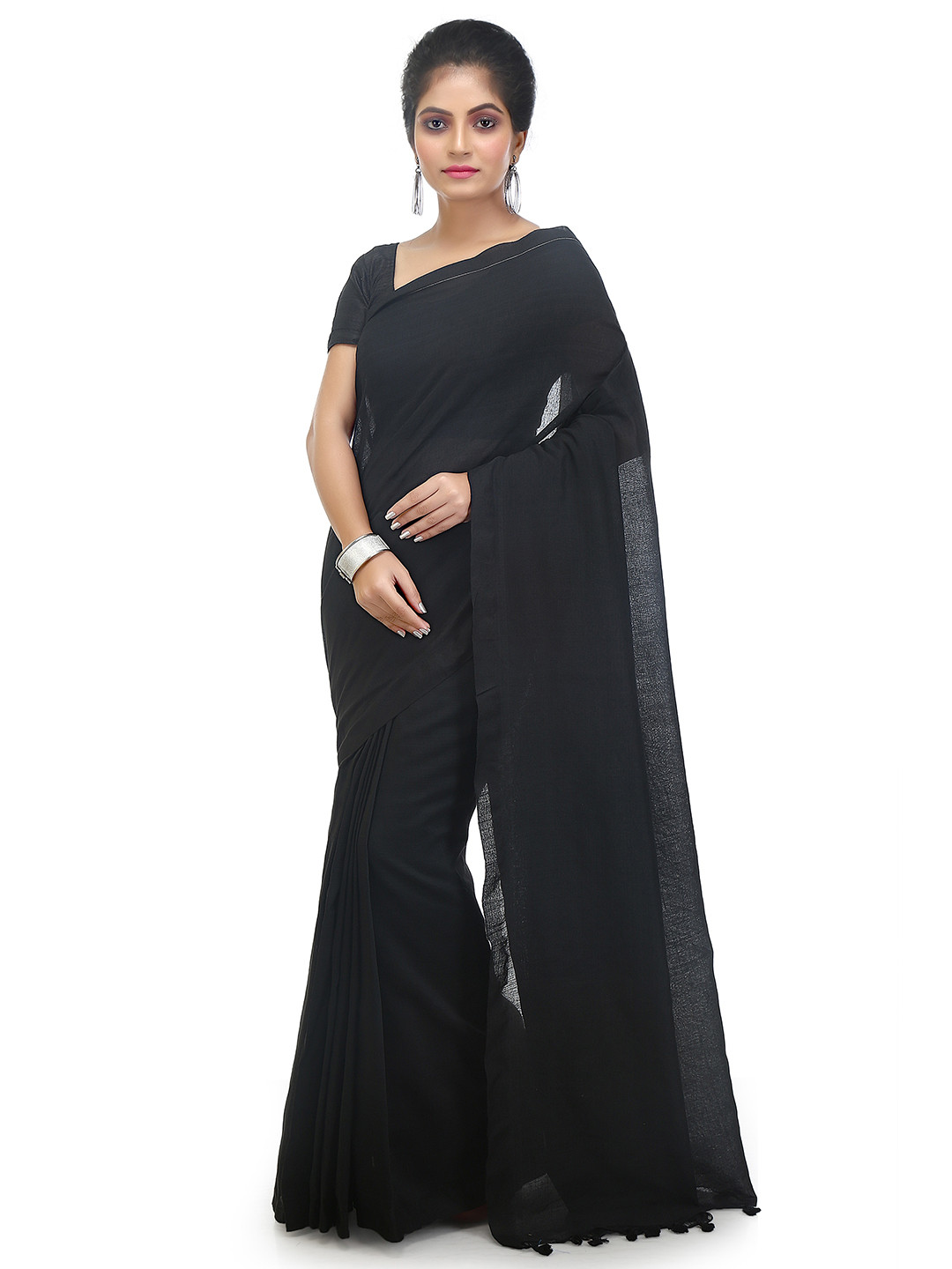 BENGAL HANDLOOM  Woven Design Traditional Art Silk Taant Saree