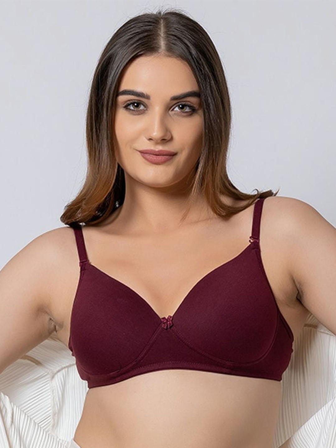 BOLD & BAE Half Coverage Lightly Padded Cotton T-shirt Bra Bra With All Day Comfort