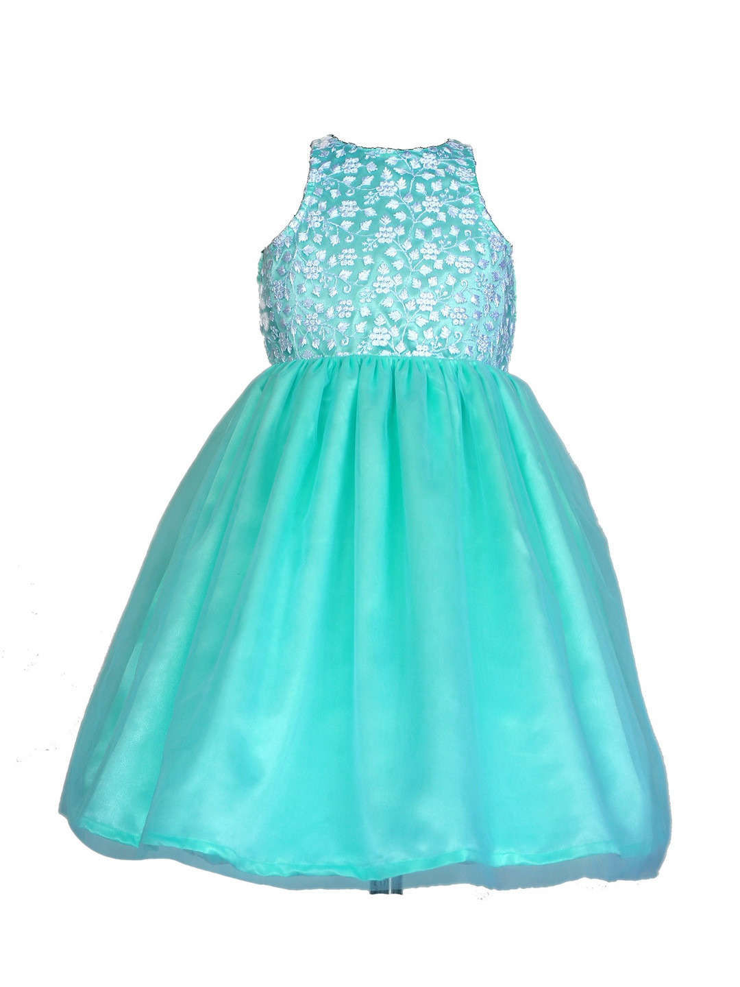 BAESD Girls Embroidered Maxi Party Dress