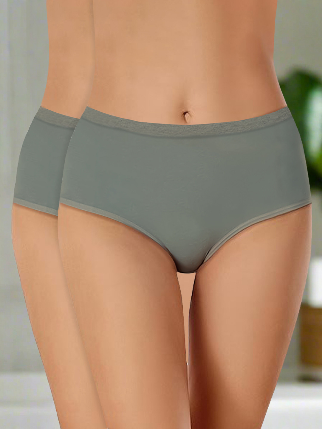 Heelium Women Pack of 2 Bamboo Odour-Free and Comfortable Hipster