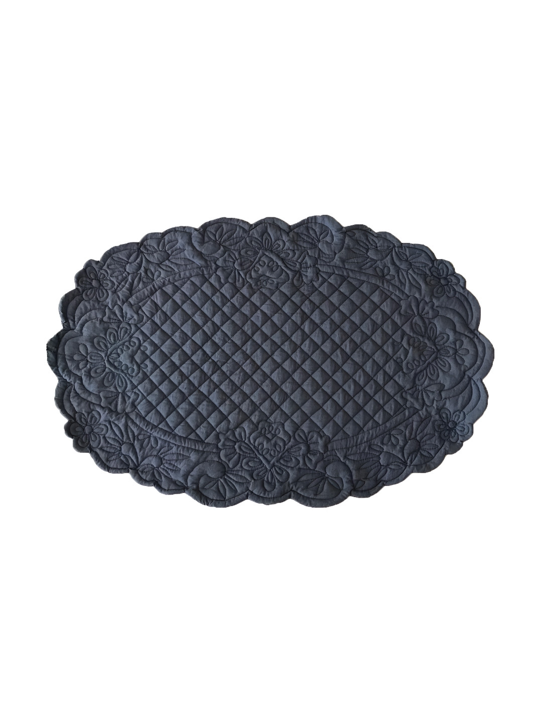 Belleven 4 Pieces Blue Cotton Quilted Table Placemat