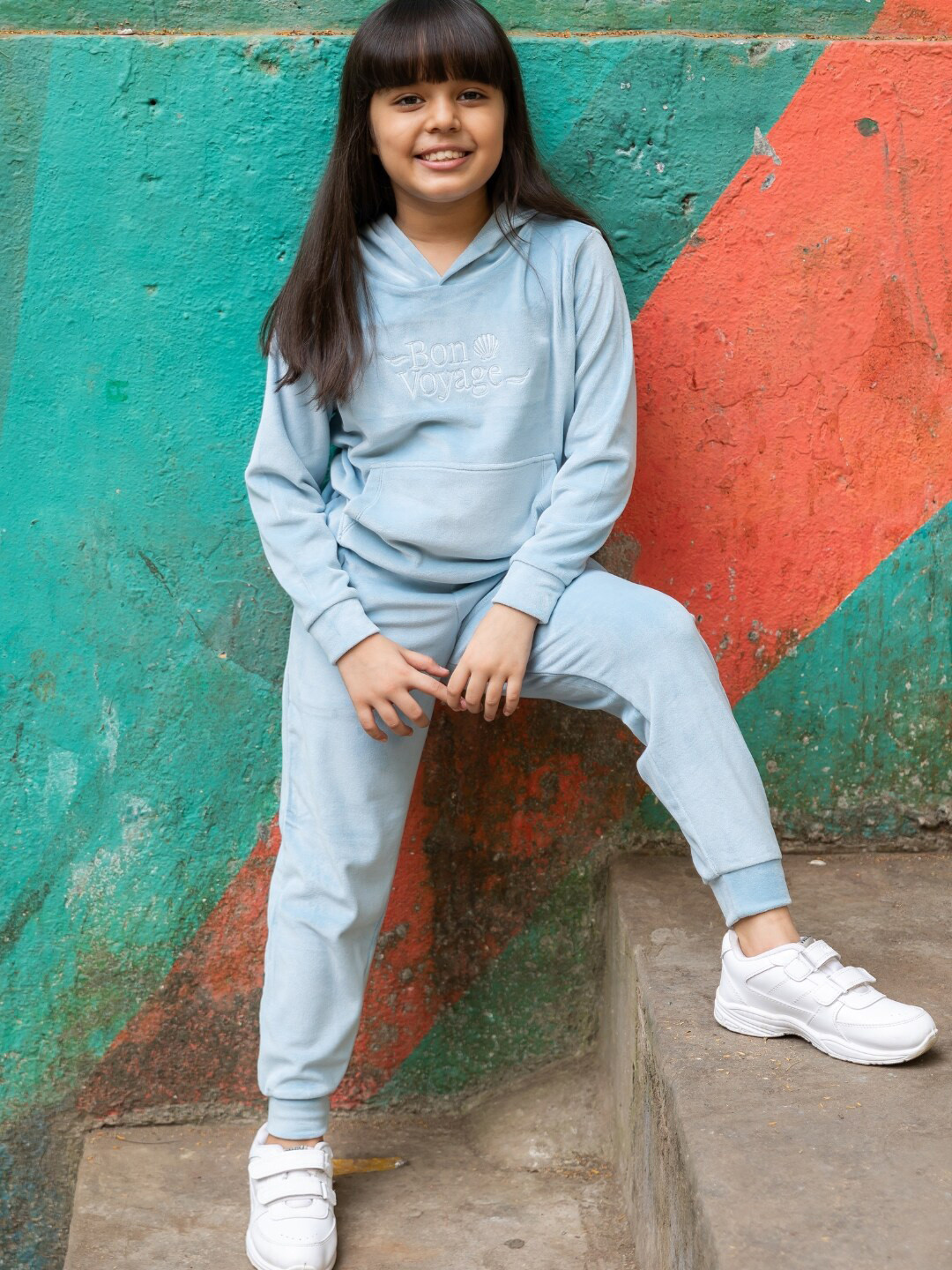 Nap Chief Kids Blue Bon Voyage Velvet Clothing Set