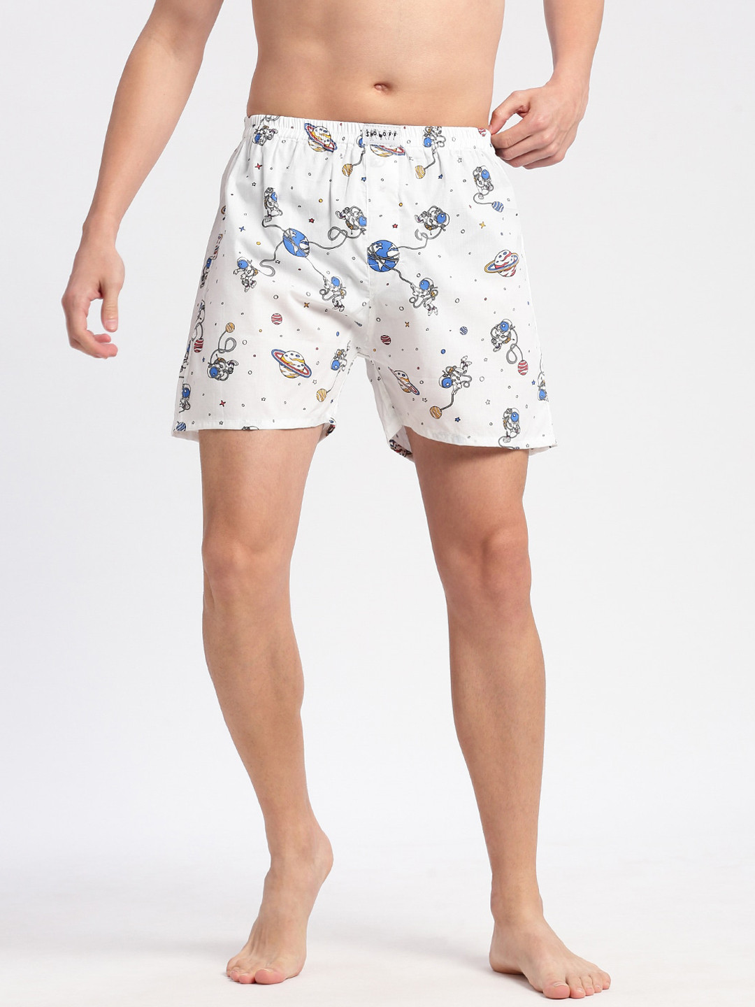 SHOWOFF Space-Printed Cotton Boxers AM-141-5