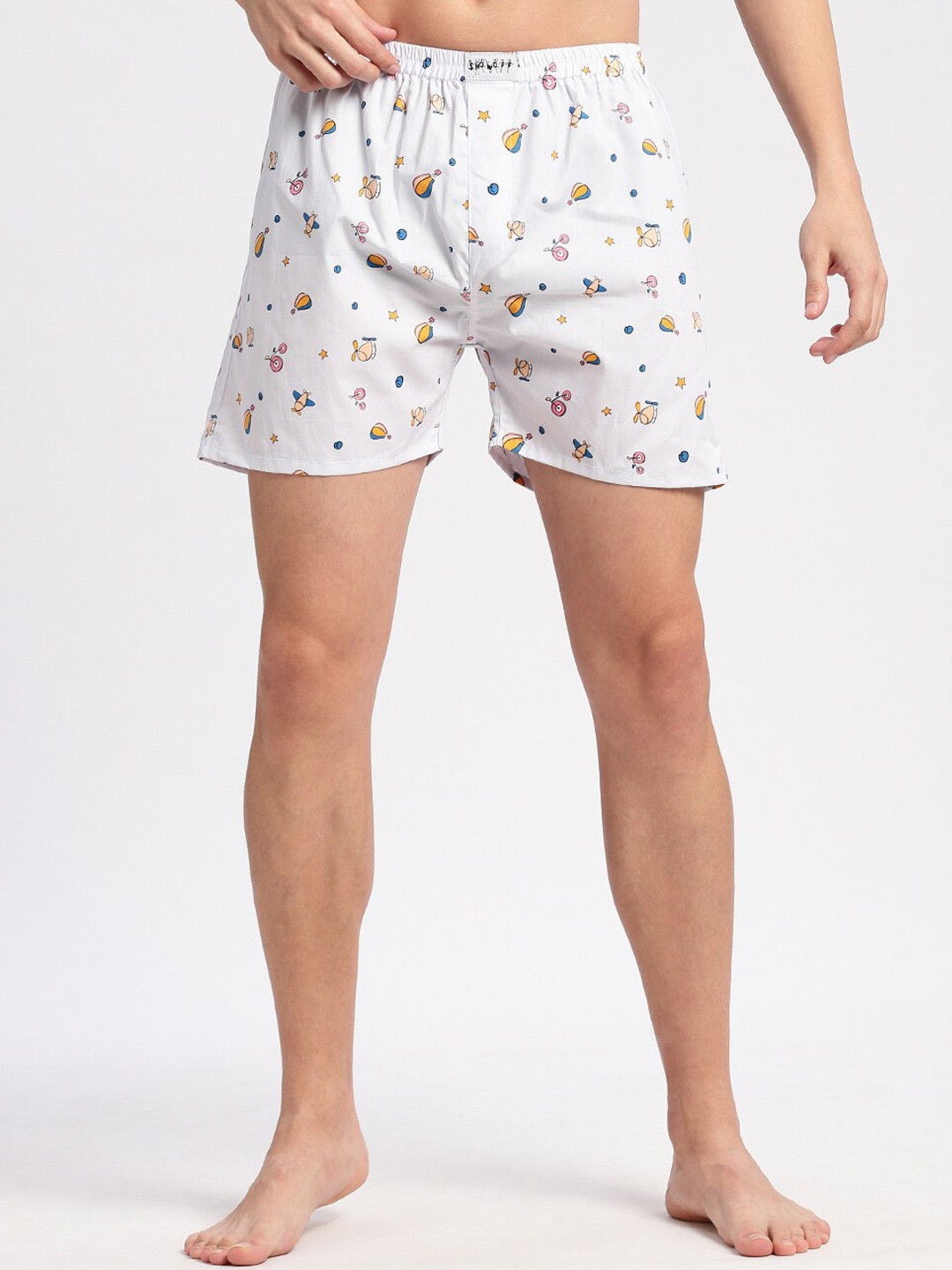 SHOWOFF Parachute-Printed Cotton Boxers AM-141-4