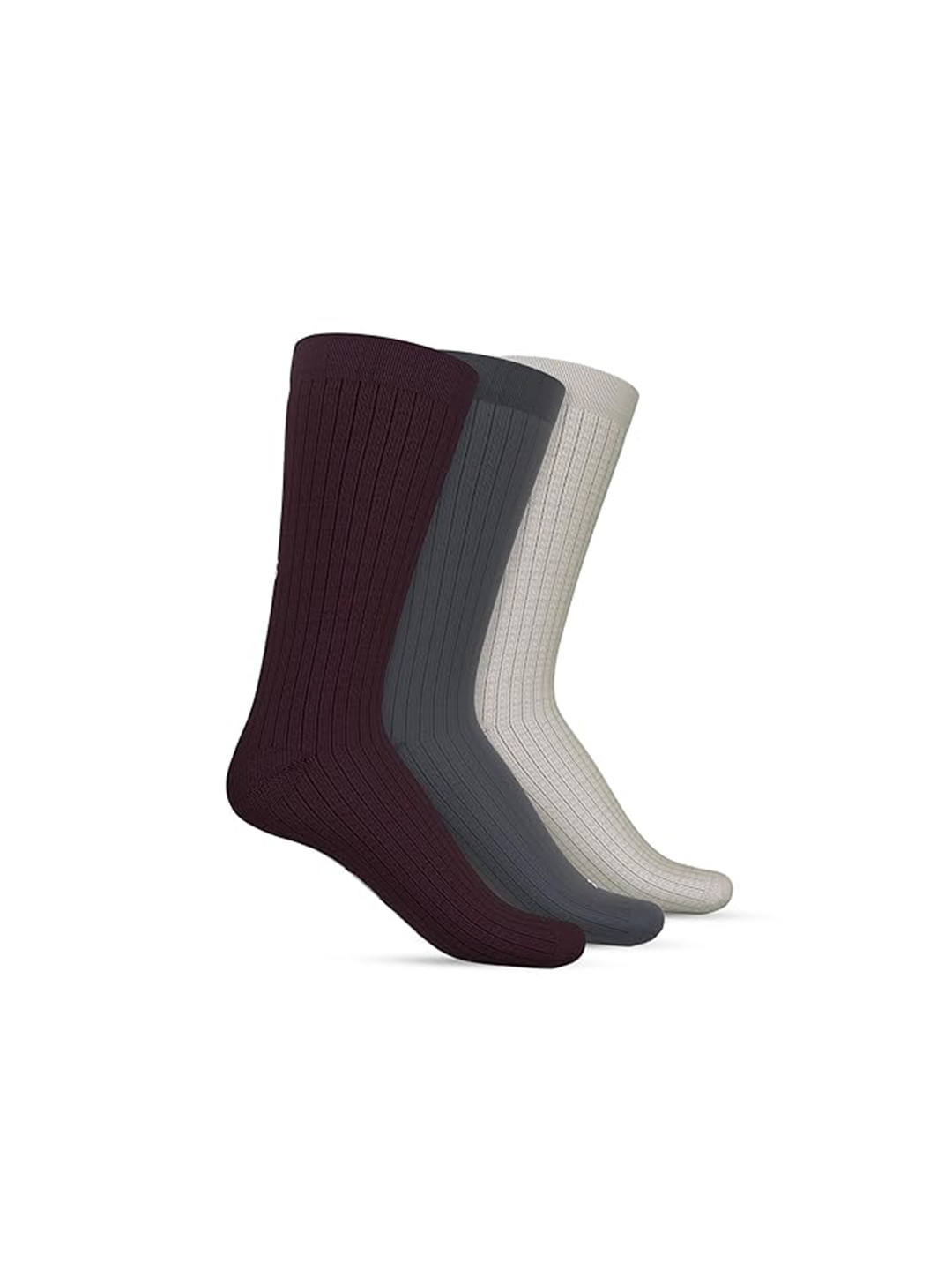 TalkingSox Pack Of 3 Calf-Length Moisture Wicking Bamboo Socks