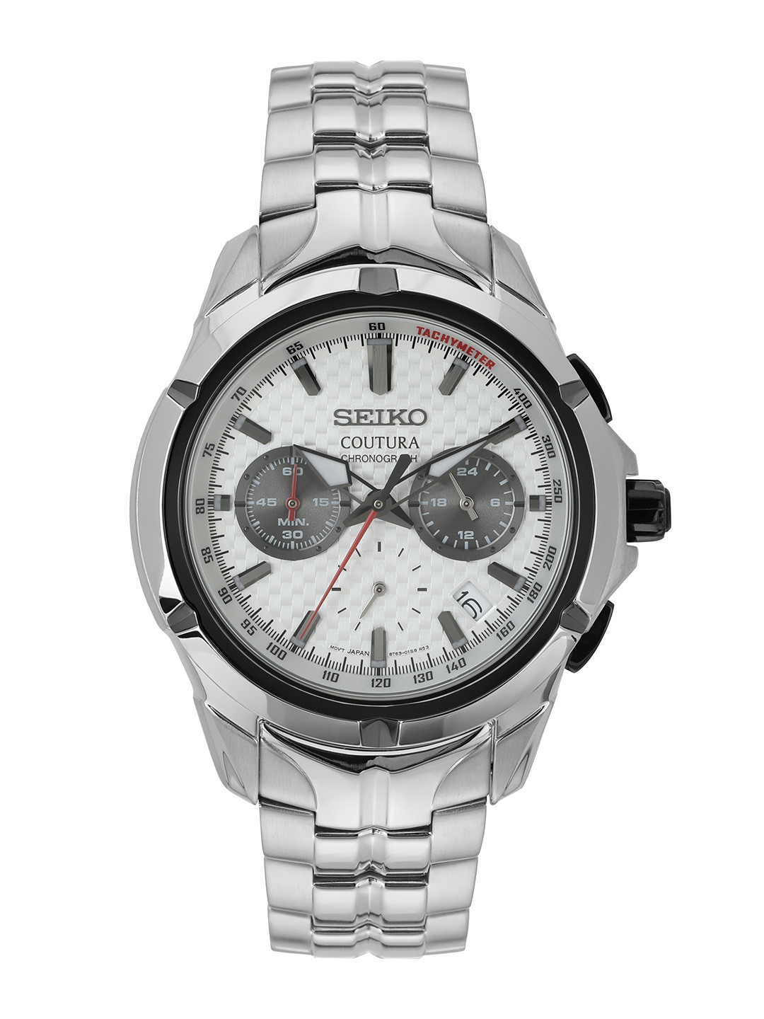SEIKO Men Stainless Steel Bracelet Style Straps Analogue Motion Powered Watch SSB433P9