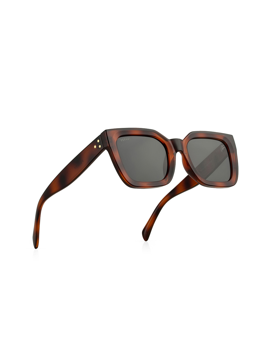 PERKEY Unisex UV Protected Oversized Wayfarer Sunglasses With Polarised Lens- PRKY005-C3