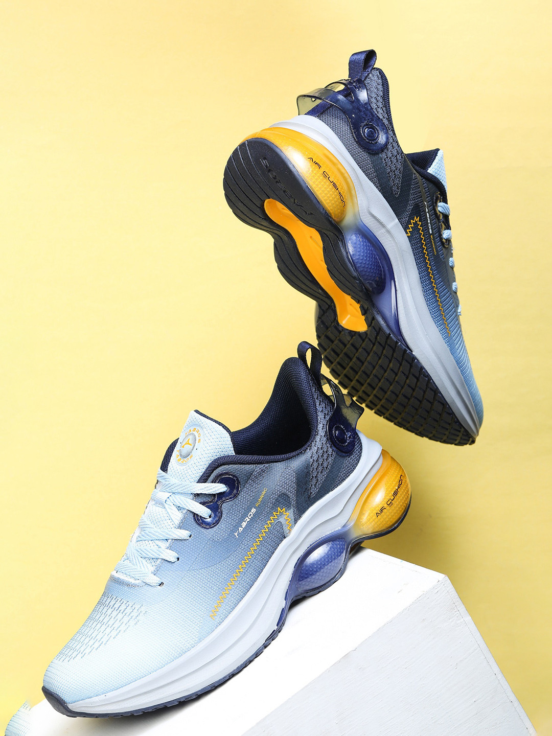 ABROS Men Hyper Beads Lace Up Mesh Running Shoes